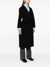 Esturian Virgin Wool Single Coat Black - S MAX MARA - BALAAN 4