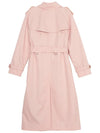 Cotton Gabardine Trench Coat Pink - BURBERRY - BALAAN 3