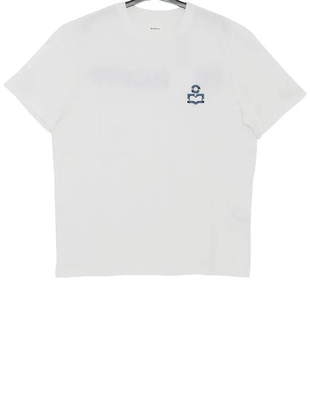 Hugo Embroidery Logo Short Sleeve T-Shirt White - ISABEL MARANT - BALAAN 4