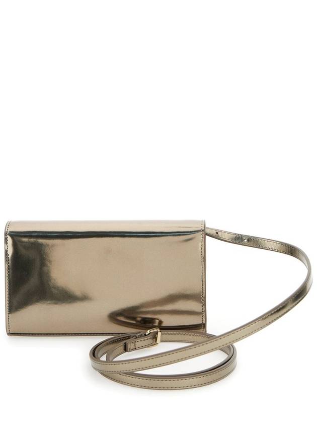 1DR Strap Leather Long Wallet Gold - DIESEL - BALAAN 3