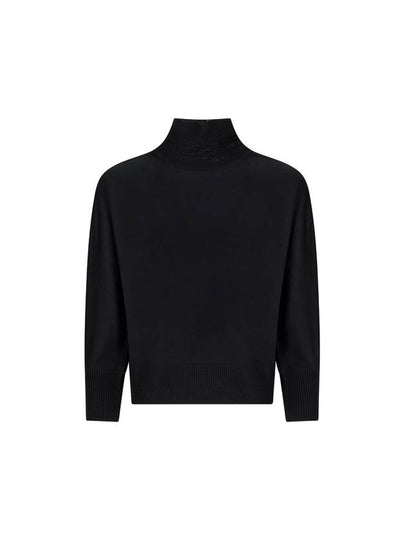 Women's Talea Virgin Wool Turtleneck Black - MAX MARA - BALAAN 2