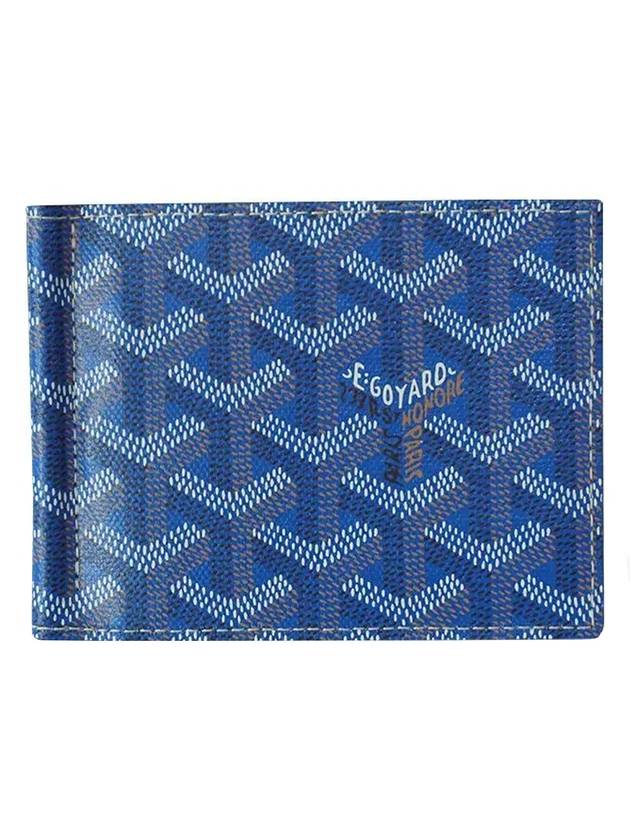 Saint Thomas Calf Skin Money Clip Half Wallet Blue - GOYARD - BALAAN 1