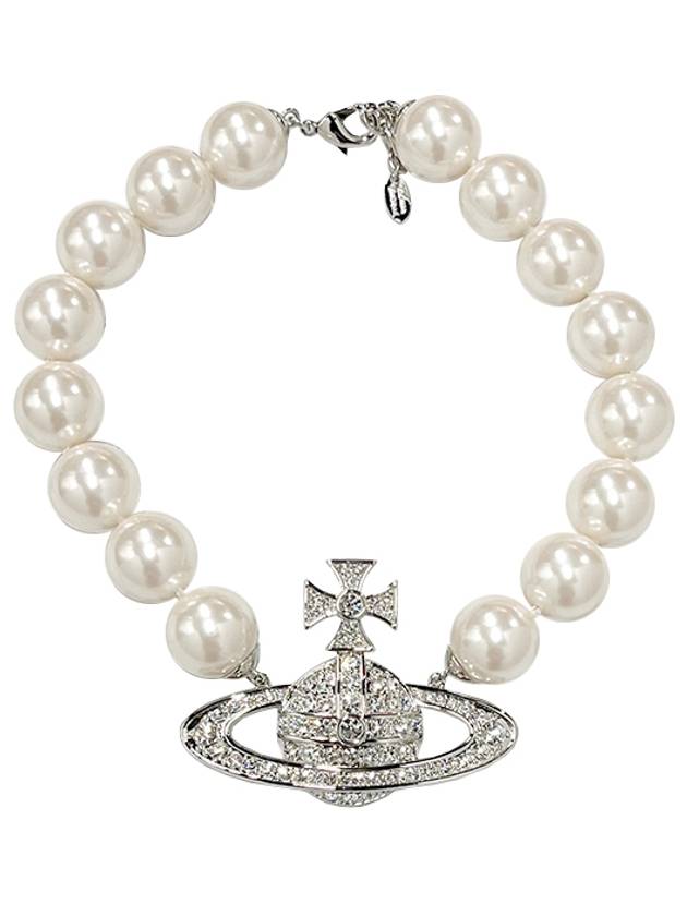 Neysa Pearl Necklace Silver - VIVIENNE WESTWOOD - BALAAN 2