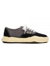 Baker OG Sole VL Bicolor Canvas Low-Top Sneakers Black Grey - MIHARA YASUHIRO - BALAAN 2