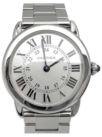 Ronde Solo steel watch - CARTIER - BALAAN 1