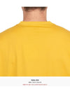 Men's Logo Print Cotton Short Sleeve T-Shirt Yellow - BURBERRY - BALAAN 8