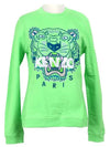 Women's Tiger Embroidery Sweatshirt Lime 4X0 2SW705 - KENZO - BALAAN 5