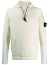 Men's Wappen Patch Hooded Knit Top Ivory - STONE ISLAND - BALAAN 3