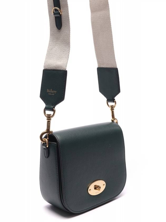 Small Darley Satchel Silky Calf Shoulder Bag Green - MULBERRY - BALAAN 4