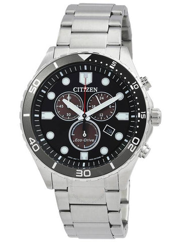 Citizen Chrono Sporty-Aqua Chronograph Black Dial Men's Watch AT2568-82E - CITIZEN - BALAAN 1