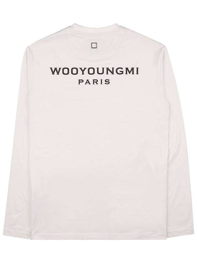 Cotton back logo long sleeve T-shirt W231TS17 714I - WOOYOUNGMI - BALAAN.