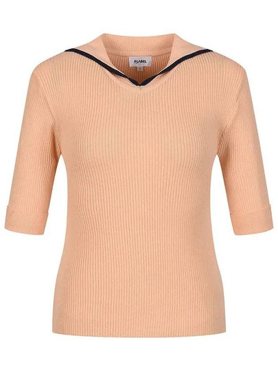 Sailor collar roll-up sleeve knit MK4MP321 - P_LABEL - BALAAN 2