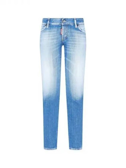 Leather patch Jennifer cropped jeans JENNIFER CROPPED blue 271159 - DSQUARED2 - BALAAN 1