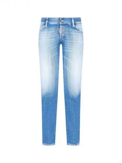 Leather patch Jennifer cropped jeans JENNIFER CROPPED blue 271159 - DSQUARED2 - BALAAN 1