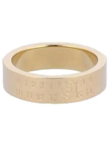 MM6 Basic Numeric Logo Ring Polished Yellow Gold - MAISON MARGIELA - BALAAN 1