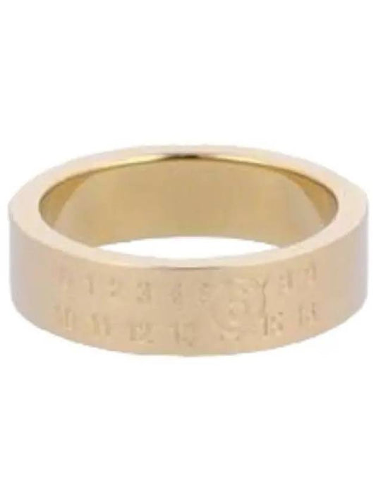 MM6 Basic Numeric Logo Ring Polished Yellow Gold - MAISON MARGIELA - BALAAN 1