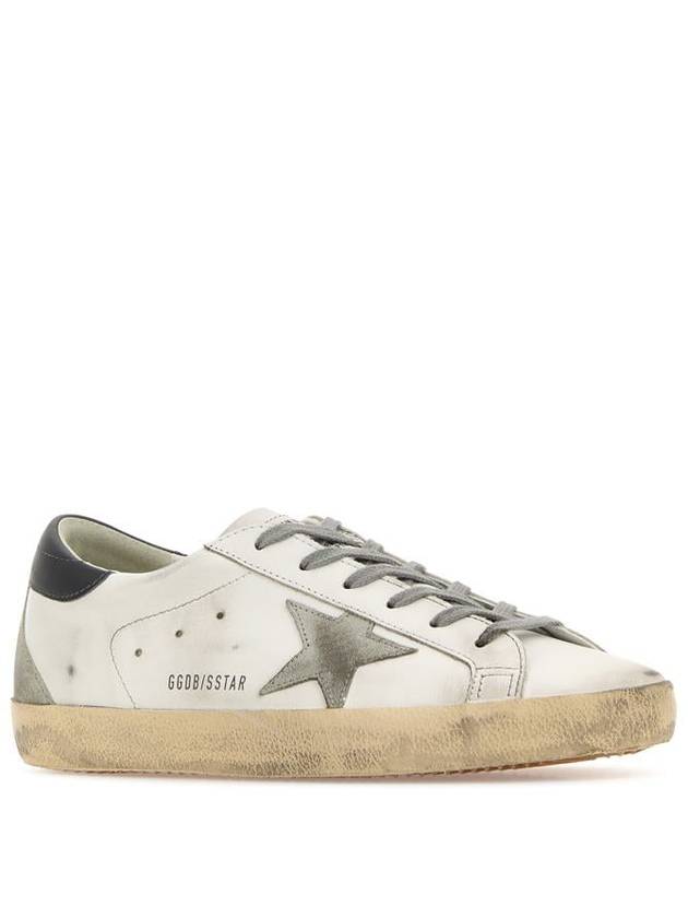 Superstar Leather Low Top Sneakers Grey White - GOLDEN GOOSE - BALAAN 3