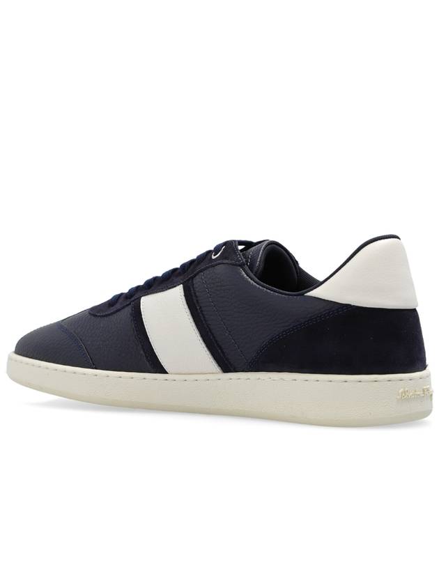 FERRAGAMO ‘Achille’ Sneakers, Men's, Navy Blue - SALVATORE FERRAGAMO - BALAAN 5