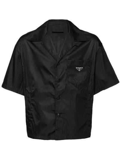 Re-Nylon Short Sleeve Shirt Black - PRADA - BALAAN 2