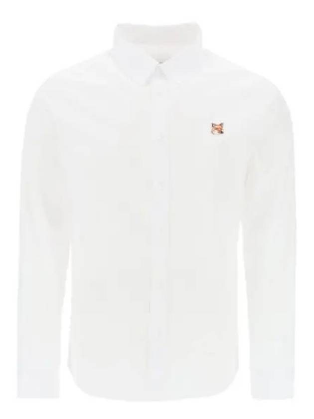 Fox Head Long Sleeve Shirt White - MAISON KITSUNE - BALAAN 2