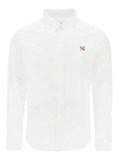 Fox Head Long Sleeve Shirt White - MAISON KITSUNE - BALAAN 2