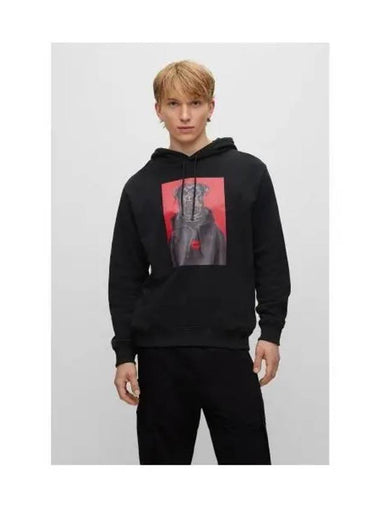 HUGO Dog French Terry Relaxed Fit Hood 50477609 001 - HUGO BOSS - BALAAN 1