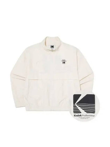 KODAK Apparel Essential Big Logo Woven Jacket IVORY - KODO - BALAAN 1