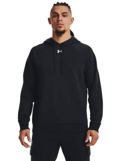 UA Rival Fleece Hoodie Black - UNDER ARMOUR - BALAAN 2