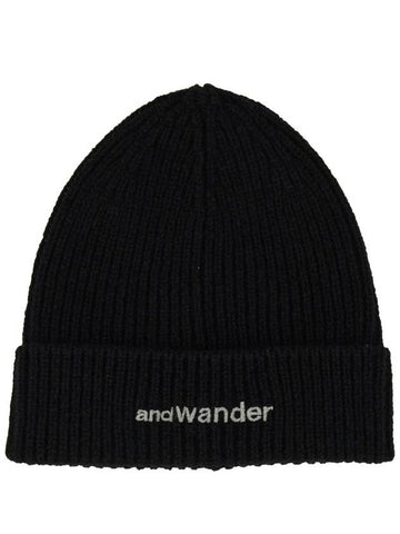 BEANIE HAT WITH LOGO - AND WANDER - BALAAN 1