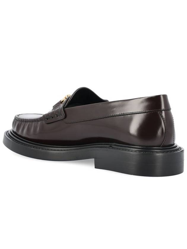 Universite Triomphe Chain Polished Bull Loafer Dark Brown - CELINE - BALAAN 4