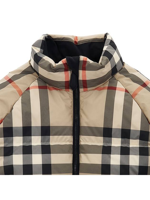 Check Crop Puffer Padding Archive Beige - BURBERRY - BALAAN 4