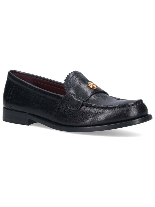 Logo Plaque Perry Loafers Black - TORY BURCH - BALAAN 3