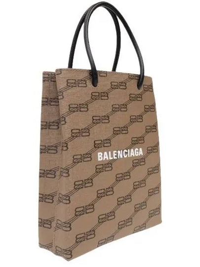 BB Monogram Mini Tote Bag Brown - BALENCIAGA - BALAAN 2