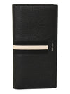 Long Wallet RBN CONT ZIP U901P BLACK Men's Long Wallet - BALLY - BALAAN 1