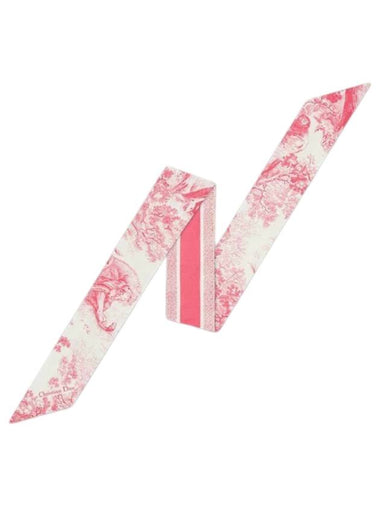 Toile de Jouy Sauvage Mitzah Silk Twill Scarf Pink - DIOR - BALAAN 1