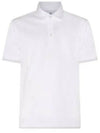 Cotton Short Sleeve Polo Shirt White - BRUNELLO CUCINELLI - BALAAN 2