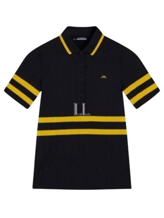 Moira Polo Short Sleeve T-Shirt Black - J.LINDEBERG - BALAAN 2