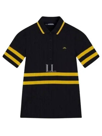 Moira Polo Short Sleeve T-Shirt Black - J.LINDEBERG - BALAAN 2