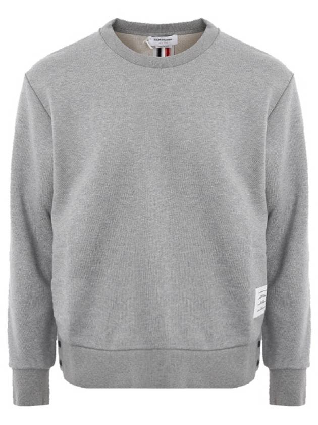 Center Back Stripe Crewneck Sweatshirt Light Grey - THOM BROWNE - BALAAN 2