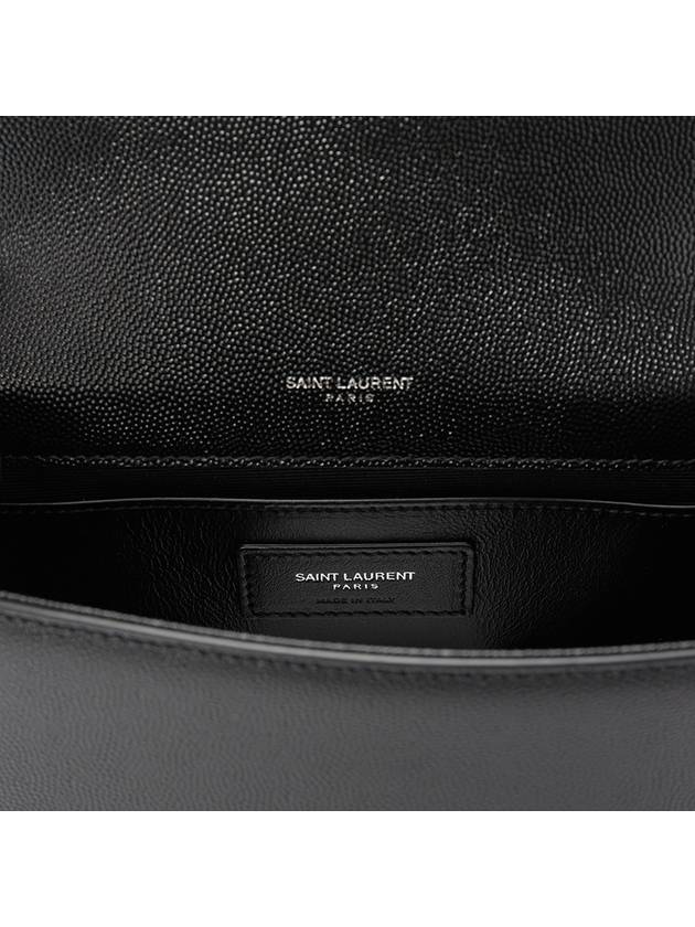 Kate Small Chain Bag In Grain de Poudre Leather Black - SAINT LAURENT - BALAAN 11