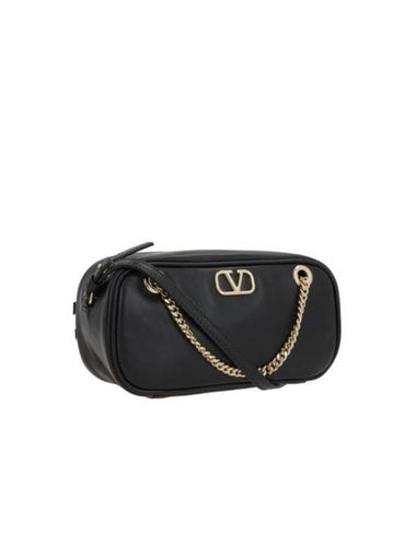 Garavani V Logo Signature Cross Bag Black - VALENTINO - BALAAN 1