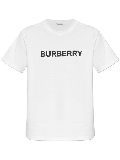 Logo Cotton Short Sleeve T-Shirt White - BURBERRY - BALAAN 2