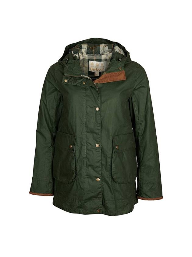 Women's Victoria Wax Cotton Jacket Green - BARBOUR - BALAAN 1