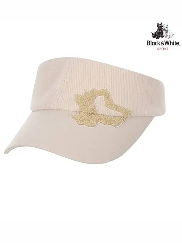 Women High High Visor 8703LXASBEIGE - BLACK&WHITE - BALAAN 1