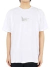 Logo Print Short Sleeve T-Shirt White - STONE ISLAND - BALAAN 2