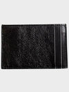 Logo Monogram Calfskin Card Wallet Black - SAINT LAURENT - BALAAN 4