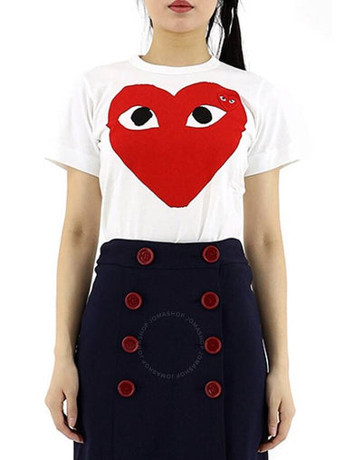 Comme Des Garcons Ladies Short-sleeve Big Heart T-shirt, Size Small - COMME DES GARCONS - BALAAN 1