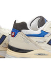 990 V3 Leather Low Top Sneakers Blue White - NEW BALANCE - BALAAN 5