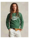 Fleece Sweatshirt Green - POLO RALPH LAUREN - BALAAN 2