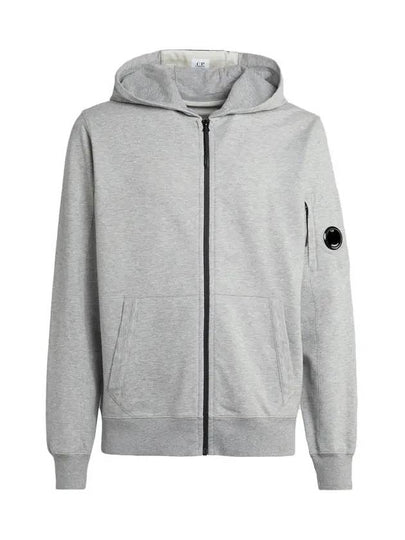 Light Fleece Zip Up Hoodie Grey - CP COMPANY - BALAAN 2